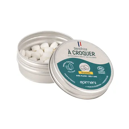 Dentifrice à croquer en pastille - Apimani - Achat en ligne - Jaines