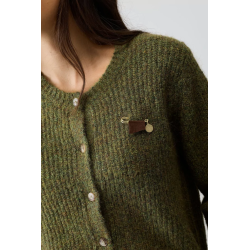 CARDIGAN MARINA VERT DP312 - Diplodocus - Achat en ligne - Jaines