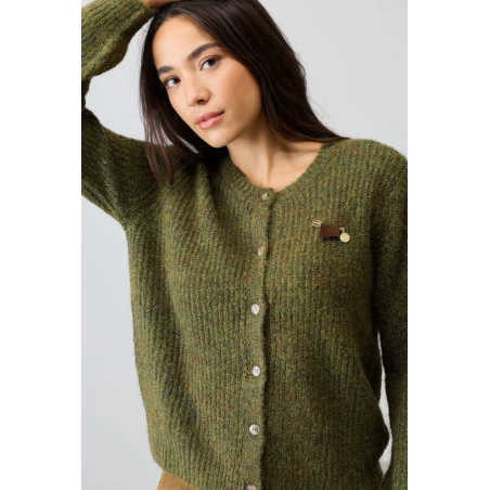 CARDIGAN MARINA VERT DP312 - Diplodocus - Achat en ligne - Jaines