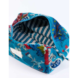 Petite pochette en velours KARUNI Floral Blue HAPM2683 - La Fiancée - Achat en ligne - Jaines