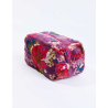 Petite pochette en velours KARUNI Floral Prune HAPM2684 - La Fiancée - Achat en ligne - Jaines