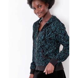 Gilet long en maille SACHEON Marine HFGS2603 - La Fiancée - Achat en ligne - Jaines
