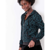 Gilet long en maille SACHEON Marine HFGS2603 - La Fiancée - Achat en ligne - Jaines