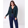 Gilet long en maille SACHEON Marine HFGS2603 - La Fiancée - Achat en ligne - Jaines
