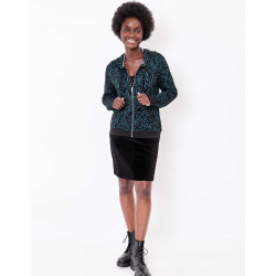 Gilet long en maille SACHEON Marine HFGS2603 - La Fiancée - Achat en ligne - Jaines